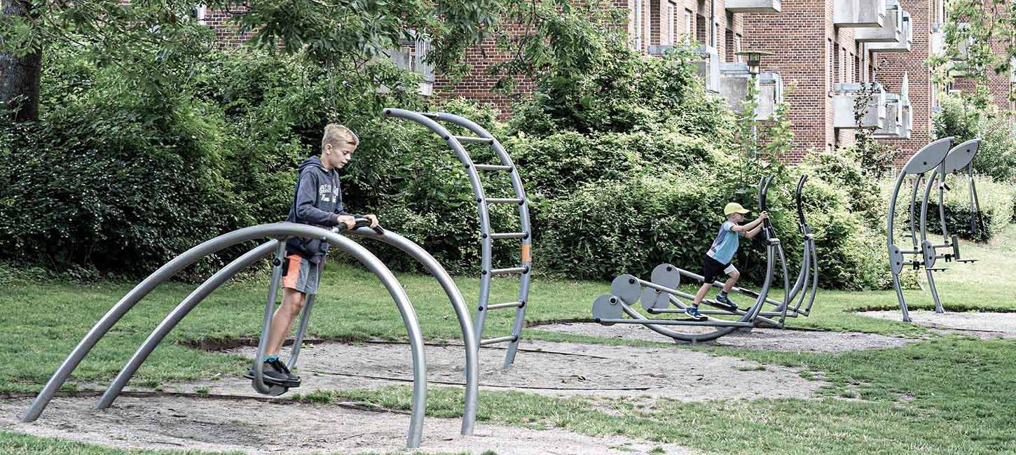 Fitness playground at the end of Påskestræde