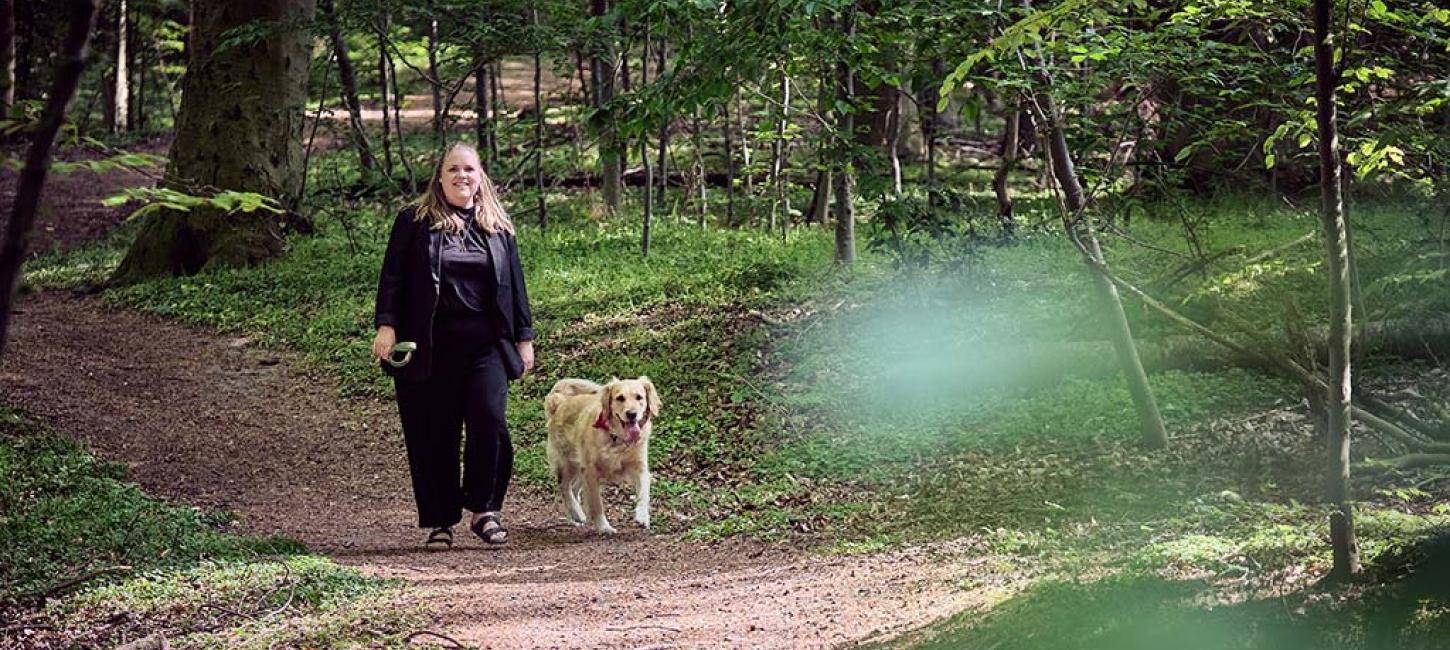 Helene Ottosen m hund