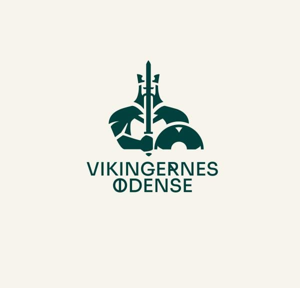 Vikinge logo bright kvadrat