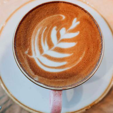 Latte art på Cafe Deilig