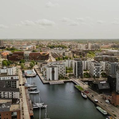 Dronebillede Odense Havn